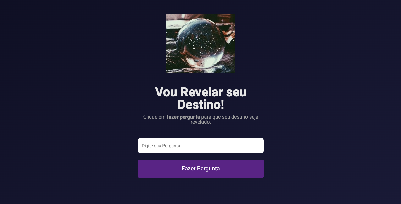 Screenshot of Jogo do Destino page